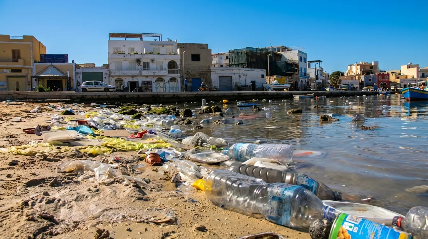 Cala Palme prima della pulizia